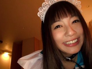 Japanese maid seduces and pleases in erotic cosplay video
