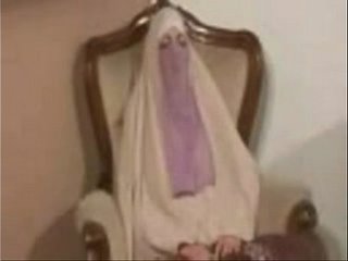 Amateur video of a stunning hijab girl giving an intense blowjob
